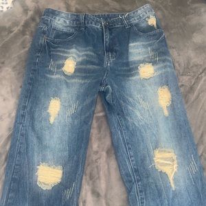 Mens ripped jeans